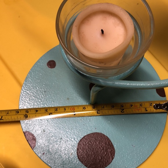 Vintage 3votive candle metal holder - Picture 4 of 6